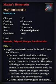 Master's Hemotoxin
