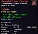 Gaudralek, Sword of the Sky