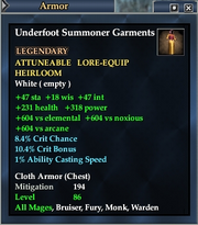 Underfoot Summoner Garments