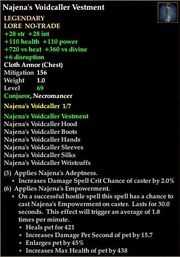 Najena's Voidcaller Vestment