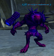 An enraged shadowbeast