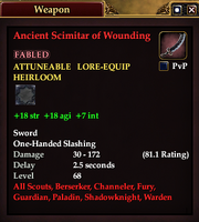 Ancient Scimitar of Wounding