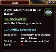 Astral Adornment of Reuse (Lesser)