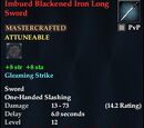 Imbued Blackened Iron Long Sword