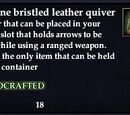 Pristine bristled leather quiver