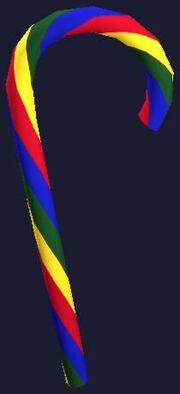 Decorative Rainbow Candycane (Visible)