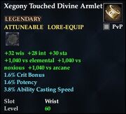 Xegony Touched Divine Armlet