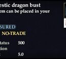 A majestic dragon bust