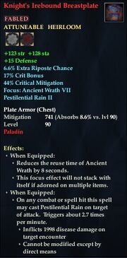 Knight's Irebound Breastplate
