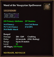 Wand of the Vesspyrian Spellweaver