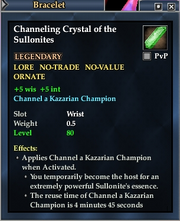 Channeling Crystal of the Sullonites