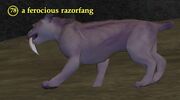 A ferocious razorfang