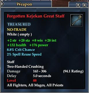 Forgotten Kejekan Great Staff