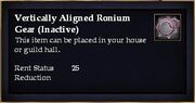 Vertically Aligned Ronium Gear (Inactive)
