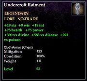Undercroftraiment