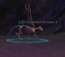 An animated tail slasher