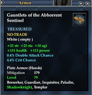Gauntlets of the Abhorrent Sentinel
