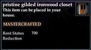 Gilded Ironwood Closet