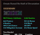 Ornate Runed Bo-Staff of Devestation