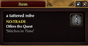 A tattered robe