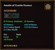 Amulet of Granite Essence