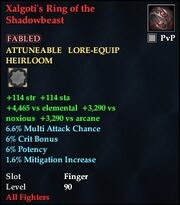 Xalgoti's Ring of the Shadowbeast