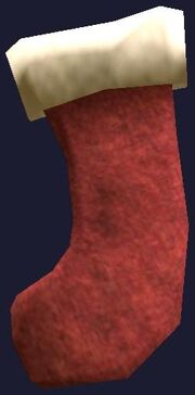 Pristine Red Frostfell Stocking (Visible)