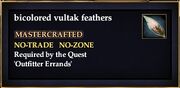 Bicolored vultak feathers