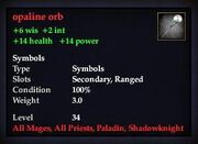 Opaline orb