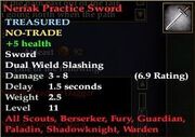 Neriak Practice Sword