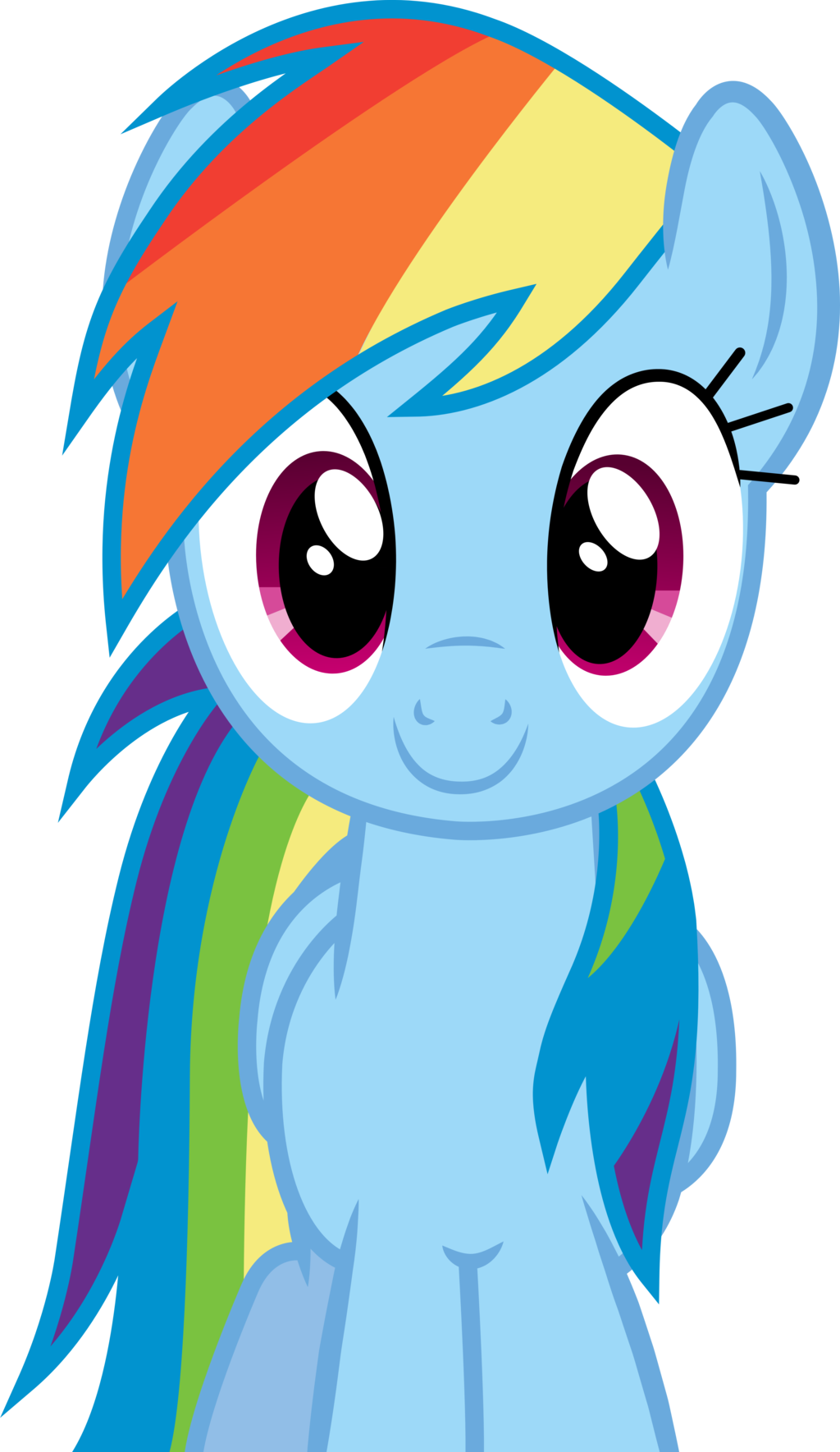 Image - FANMADE Rainbow Dash smiling.png | My Little Pony Equestria