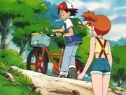 EP001 Ash tomando prestada la bici de Misty