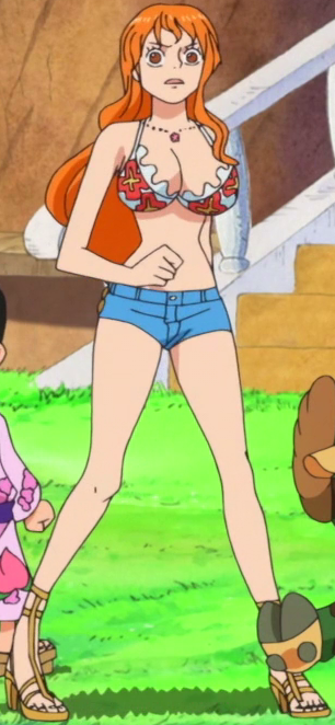 Dressrosa also has a really bad Nami outfit. 
