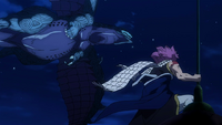 Natsu vs. Rogue and Motherglare