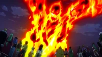 Atlas Flame attacks Fairy Tail