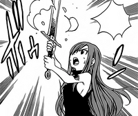 Erza tests her magic