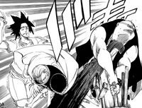 Precht attacks the Blue Skull members