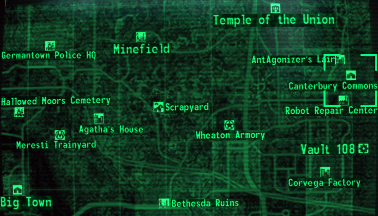 fallout 3 locations fallout 3 locations