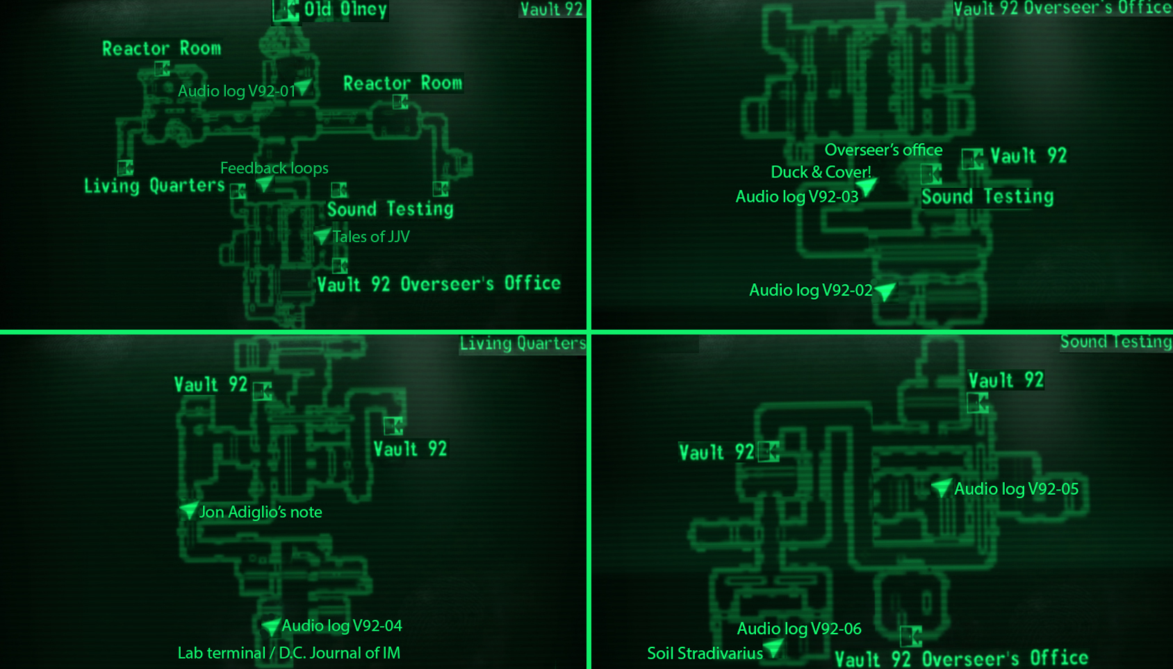 Image Vault 92 loc map.jpg Fallout Wiki Fandom powered by Wikia