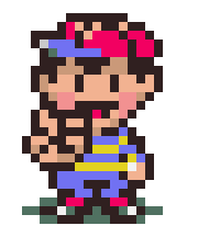 [Ness Sprite Art Peace Sign]