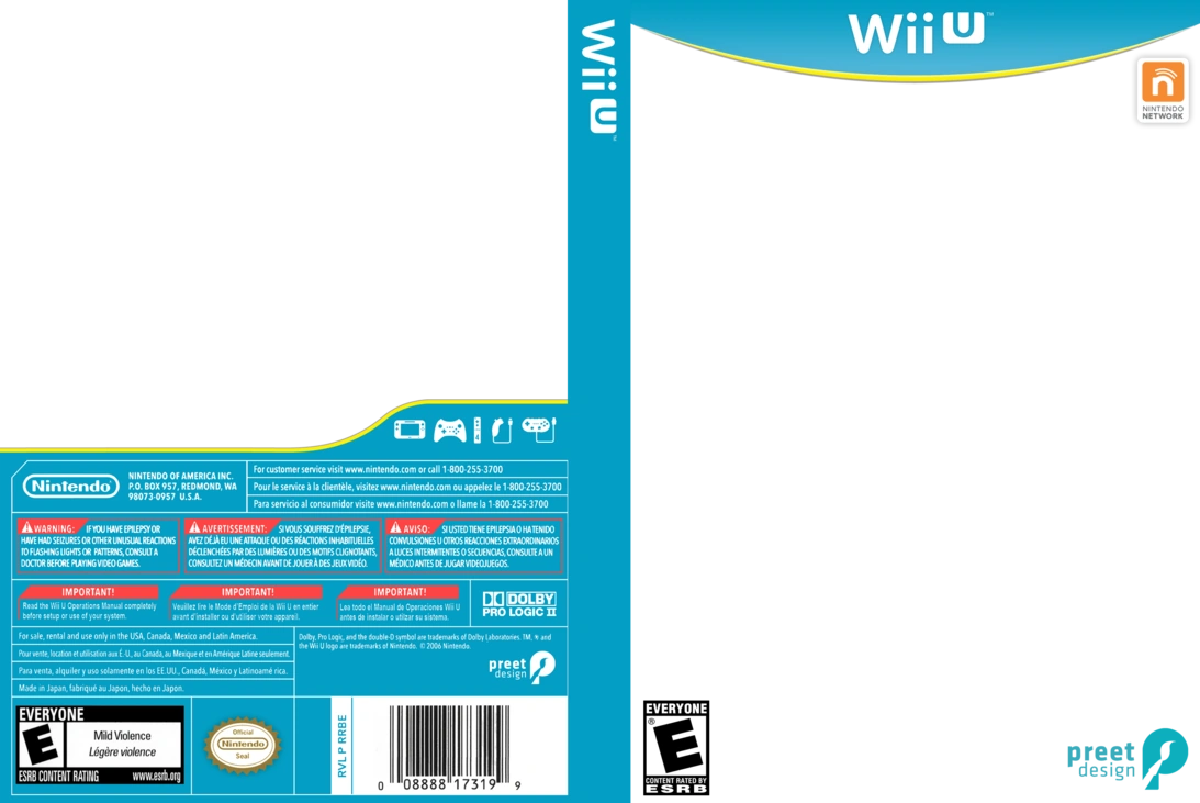 Image Wii U box art template 2.png Fantendo Nintendo Fanon Wiki