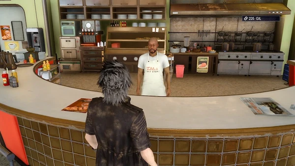 Final fantasy XV restaurant GIL 1480002348566