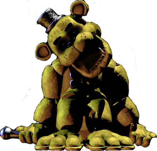 fnaf 1 freddy jumpscare transparent