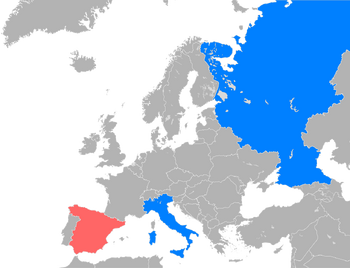 Map of the Belligerents