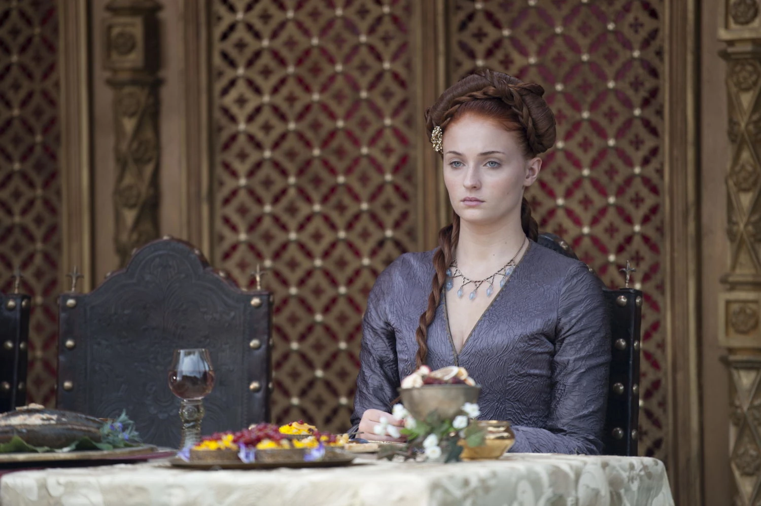 Image - Sansa Purple Wedding costume.jpg | Game of Thrones Wiki