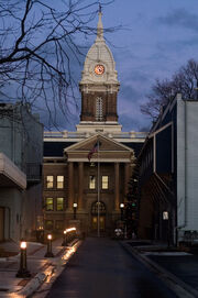 Ingham county courthouse night