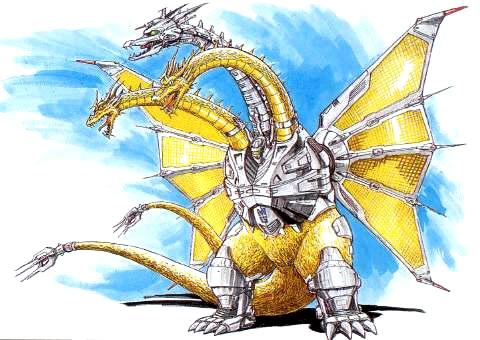 Image - Concept Art - Godzilla vs. King Ghidorah - Mecha-King Ghidorah