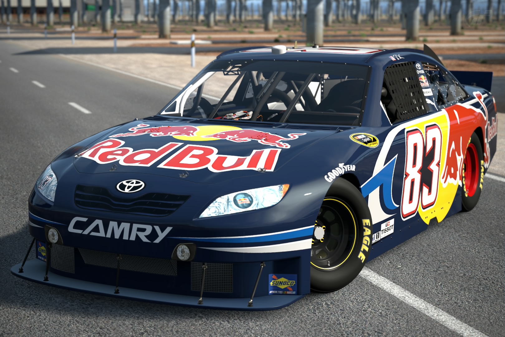 2010 Brian Vickers ♯83 Red Bull Toyota Camry 10 Gran