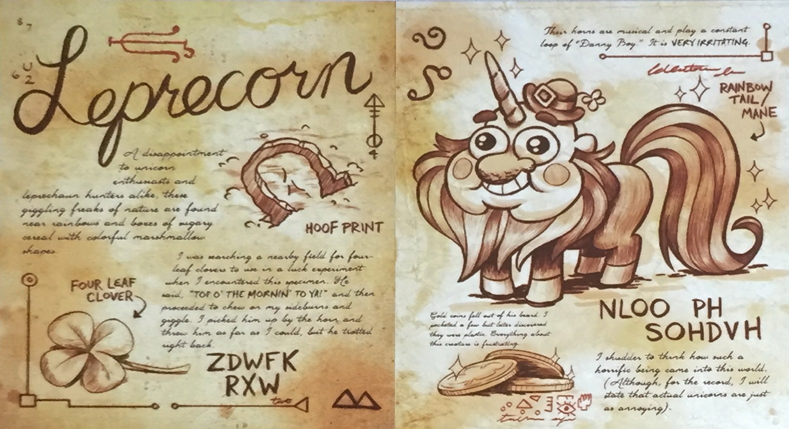 Image Journal 3 Leprecorn Page sneak peak.jpg Gravity Falls Wiki