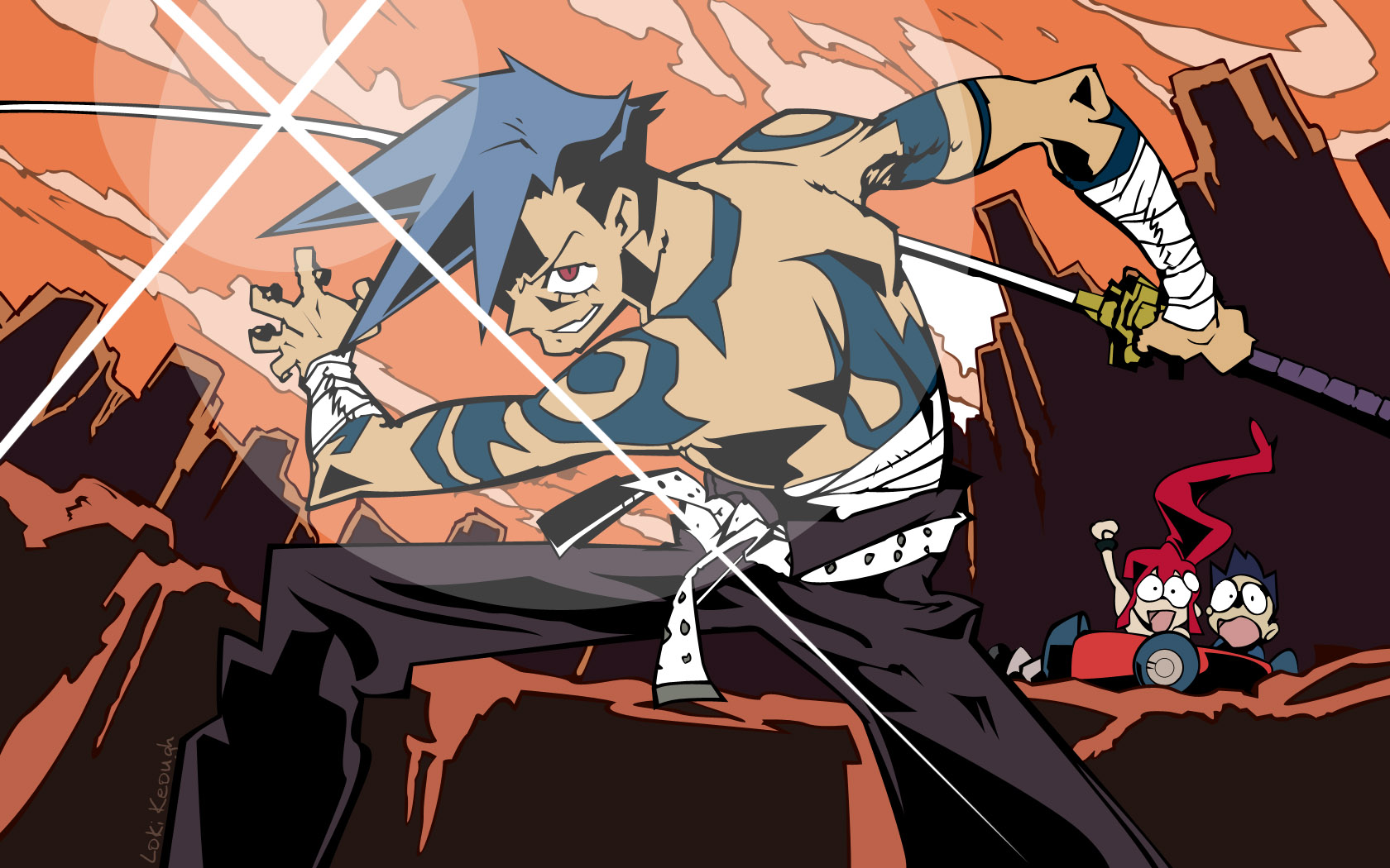 Gurren Lagann - The final clash! 2 leaders with the same